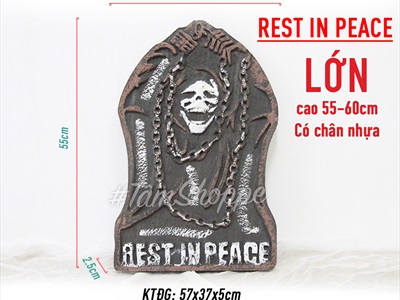 Tấm bia mộ giả trang trí bằng mút xốp nhiều kiểu HLW-BIAMO-01